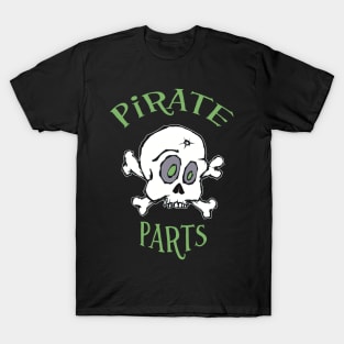 Pirate Parts Green Letters T-Shirt